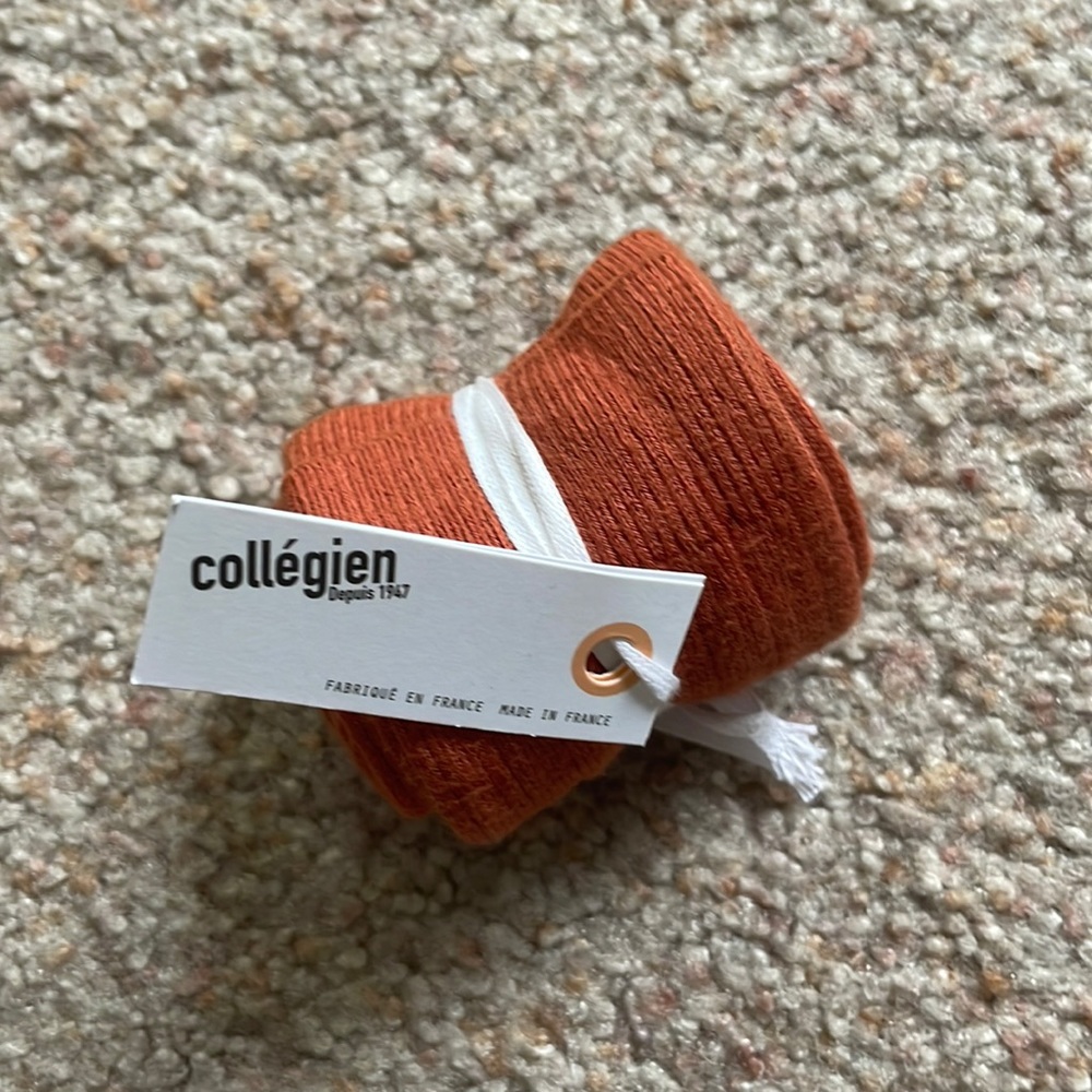 NEW!!! Collegien Ribbed Knee-high Socks Pain d'épice